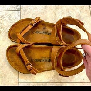Hardly Used Tan Birkenstock Yara Sandal